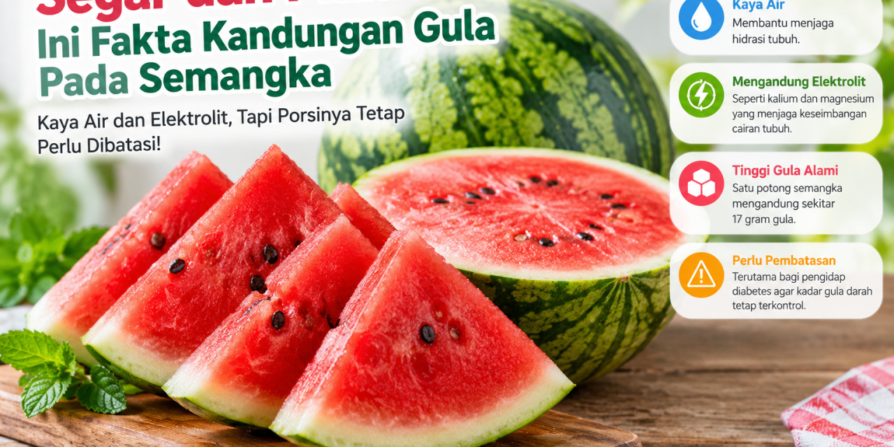 Manis Menyegarkan! Fakta Kandungan Gula Di Buah Semangka