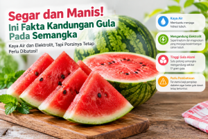 Manis Menyegarkan! Fakta Kandungan Gula Di Buah Semangka