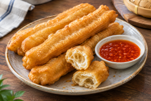 Sensasi Krik-Krik! Menikmati Cakwe & Saus Merah Pedas Gurih